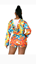 Load image into Gallery viewer, TIE DYE ZIPPER TOP AND SHORTS 2-PIECE SET
