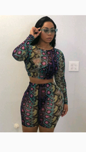 Load image into Gallery viewer, SNAKESKIN PRINTED TOP AND SHORTS 2-PIECE SET
