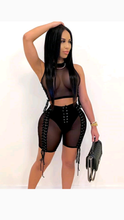 Load image into Gallery viewer, SEXY SEE-THROUGH TOP AND SHORTS 2-PIECE SET

