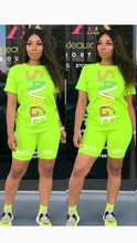 Load image into Gallery viewer, LETTER PRINT TEE AND SHORTS 2-PIECE SET
