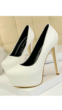 Load image into Gallery viewer, POINTED TOE PLATFORM HIGH HEEL SHOES
