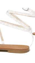 Load image into Gallery viewer, SEXY RHINESTONE BANDAGE SANDALS
