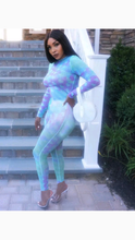 Load image into Gallery viewer, FLORAL PRINT TIGHT HIP LIFTING JUMPSUIT
