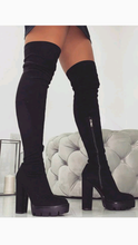 Load image into Gallery viewer, SOLID COLOR OVER THE KNEE BOOTS
