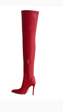 Load image into Gallery viewer, SEXY SOLID COLOR POINTED TOE OVER THE KNEE BOOTS
