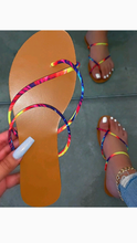 Load image into Gallery viewer, CASUAL SLIM STRAP FLAT SLIPPERS

