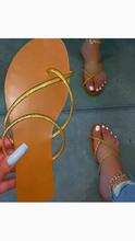 Load image into Gallery viewer, CASUAL SLIM STRAP FLAT SLIPPERS
