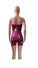 Load image into Gallery viewer, TUBE TOP GRAPHIC BUTTERFLY PRINT ROMPER
