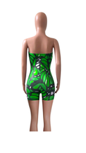 Load image into Gallery viewer, TUBE TOP GRAPHIC BUTTERFLY PRINT ROMPER
