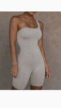 Load image into Gallery viewer, SEXY SOLID COLOR ONE SHOULDER ROMPER
