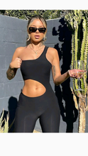 Load image into Gallery viewer, OBLIQUE SHOULDER CUT OUT JUMPSUIT
