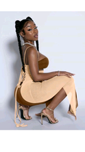 Load image into Gallery viewer, SPAGHETTI STRAP COLOR CONTRAST HOLLOW OUT JUMPSUIT
