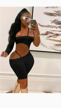 Load image into Gallery viewer, SOLID COLOR CUT OUT ROMPERS
