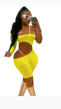 Load image into Gallery viewer, SOLID COLOR CUT OUT ROMPERS
