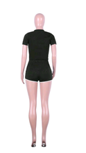 Load image into Gallery viewer, RHINESTONE FIXED DESIGN CASUAL SPORTS 2-PIECE SET

