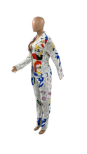 Load image into Gallery viewer, GRAFFITI PRINT BLAZER AND PANTS 2-PIECE SET
