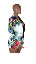 Load image into Gallery viewer, SEXY FLORAL PRINT BLAZER AND SHORTS 2-PIECE SET
