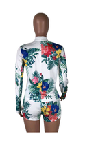 Load image into Gallery viewer, SEXY FLORAL PRINT BLAZER AND SHORTS 2-PIECE SET
