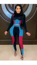Load image into Gallery viewer, COLOR BLOCKING TOP AND PANTS 2-PIECE SET

