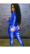 Load image into Gallery viewer, GRAPHIC PRINT TURTLE NECK TOP AND PANTS 2-PIECE SET
