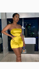 Load image into Gallery viewer, SEXY SOLID COLOR TUBE TOP AND SHORTS 2-PIECE SET
