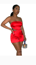 Load image into Gallery viewer, SEXY SOLID COLOR TUBE TOP AND SHORTS 2-PIECE SET
