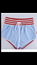 Load image into Gallery viewer, COLOR BLOCKING HOODIE AND SHORTS 2-PIECE SET
