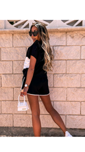 Load image into Gallery viewer, CASUAL COLOR BLOCKING HOODIE AND SHORTS 2-PIECE SET
