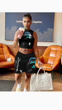 Load image into Gallery viewer, FASHION LETTER PRINTING TOP AND SHORTS 2-PIECE SET
