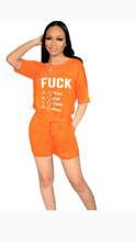 Load image into Gallery viewer, CASUAL LETTER PRINTING TOP AND SHORTS 2-PIECE SET
