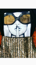 Load image into Gallery viewer, SEQUIN PATCHWORK PORTRAIT PRINTING T-SHIRT
