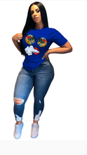 Load image into Gallery viewer, CARTOON PRINT SHORT SLEEVE T-SHIRT
