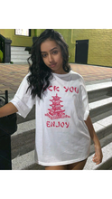 Load image into Gallery viewer, LETTER PRINT SHORT SLEEVE LOOSE TEE TOP
