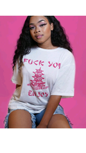 Load image into Gallery viewer, LETTER PRINT SHORT SLEEVE LOOSE TEE TOP
