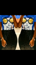 Load image into Gallery viewer, SEQUIN PATCHWORK PORTRAIT PRINTING T-SHIRT
