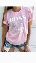 Load image into Gallery viewer, LETTER PRINT ROUND COLLAR SHORT SLEEVE T-SHIRT
