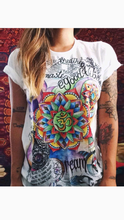 Load image into Gallery viewer, BOHO ROUND NECK GRAPHIC PRINTING T-SHIRT
