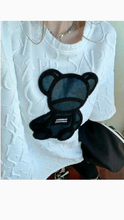 Load image into Gallery viewer, CARTOON BEAR PRINTING LOOSE T-SHIRT
