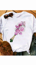 Load image into Gallery viewer, WINE GLASS PRINTING T-SHIRT
