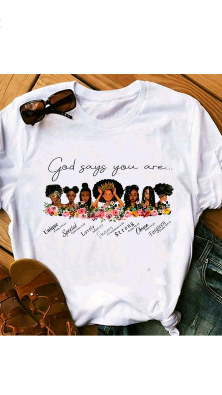 CARTOON GIRL PRINTING T-SHIRTS
