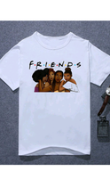 Load image into Gallery viewer, SIMPLE BFF GIRLS PRINT O-NECK SHORT SLEEVE T-SHIRT
