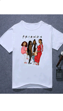 Load image into Gallery viewer, SIMPLE BFF GIRLS PRINT O-NECK SHORT SLEEVE T-SHIRT
