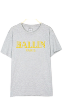 Load image into Gallery viewer, UNISEX FASHION LETTER PRINTED ROUND NECK T-SHIRT
