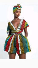 Load image into Gallery viewer, FASHION GRAPHIC PRINTING V NECK ROMPERS
