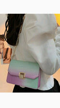 Load image into Gallery viewer, GRADIENT COLOR METAL CHAIN CROSSBODY BAG
