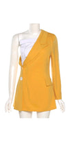 Load image into Gallery viewer, WOMEN'S CREATIVE OBLIQUE SHOULDER SINGLE SLEEVE COAT
