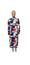Load image into Gallery viewer, WOMEN MULTI-COLOR PLAID PATTERN DOUBLE-BREASTED LAPEL COAL
