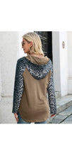 Load image into Gallery viewer, WOMEN'S FASHION LEOPARD PATCHWORK HOODIE
