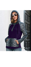 Load image into Gallery viewer, WOMEN'S FASHION LEOPARD PATCHWORK HOODIE
