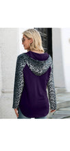 Load image into Gallery viewer, WOMEN'S FASHION LEOPARD PATCHWORK HOODIE
